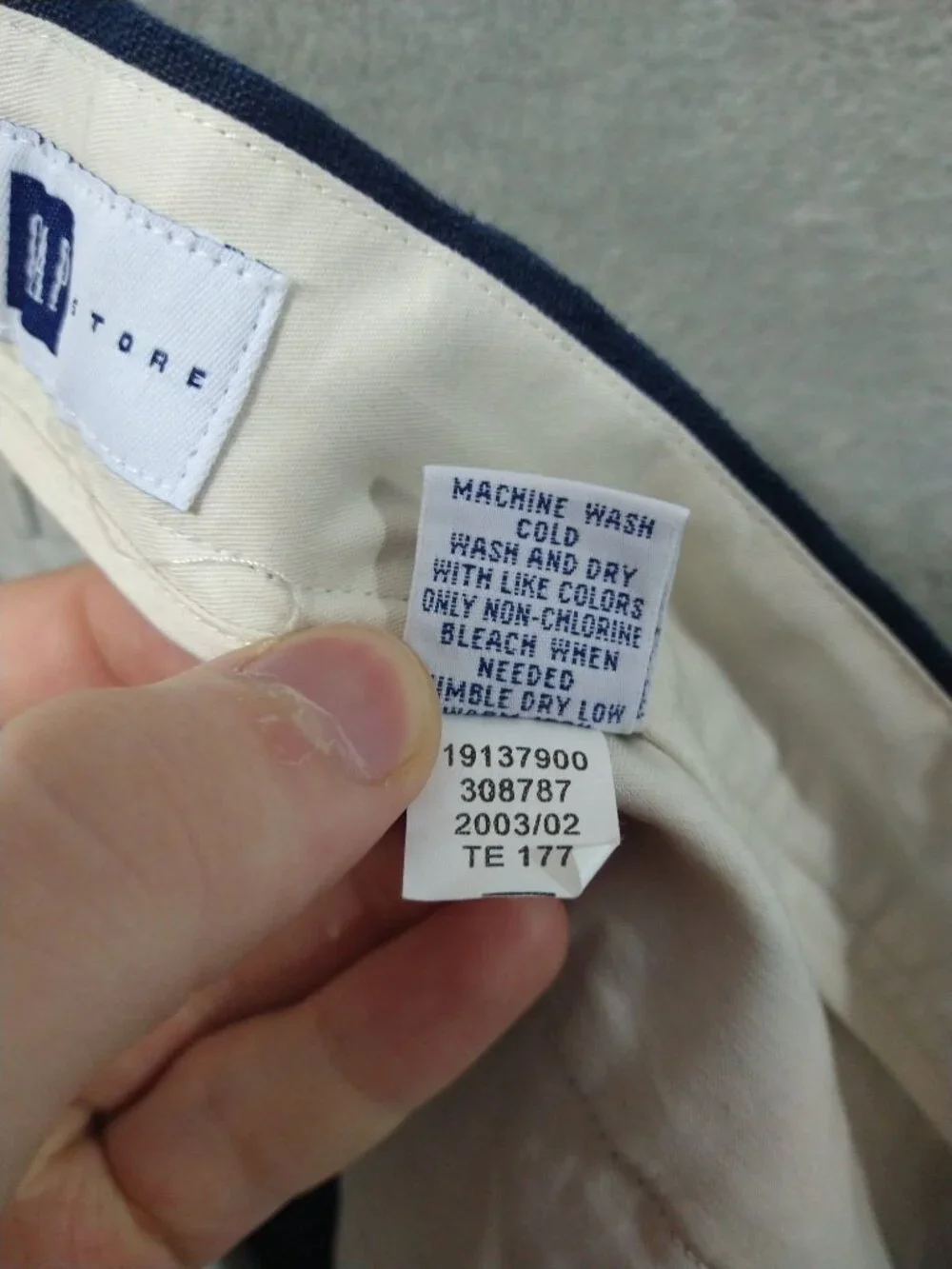 Gap Chino Shorts Mens 38 Blue Linen Pleated High Rise